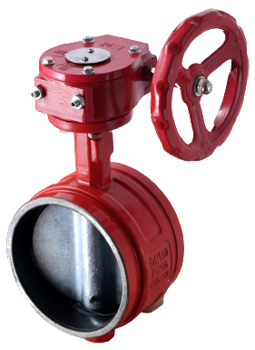 Worm Gear Grooved Butterfly Valve D381X detail 3